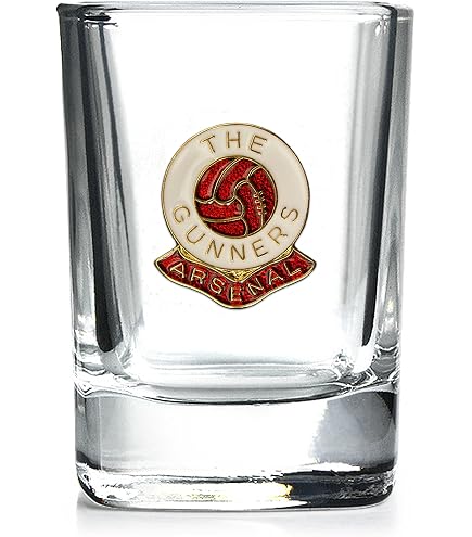 Bicchiere Shot Quadrato Con Stemma Middlesbrough Football Club – Vetro Smaltato – Regalo Per Tifosi