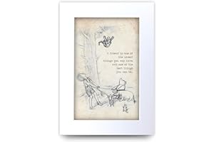HWC Trading Winnie the Pooh Nicest Best Friend A4 Printed Quote Nursery Print Baby Shower Room Gifts New Born Bedroom Gift Print Photo Picture Display