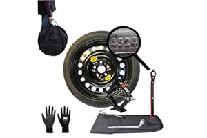 ‎D'ANGELO 1988 D'ANGELO 1988 Ersatzrad Set 17 Zoll kompatibel mit VW Golf (5,6,7,8) mit Wagenheber, Schlüssel und Tasche, R0011.8T