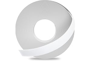 GSCIT Club® Melamine Edge Banding, 19mm x 7.6m White Edge Banding with Hot Melt Adhesive Pre-glued Cabinet Edge Banding Flexible White Veneer Edging for Plywood Furniture Table
