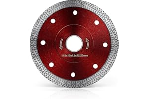 Flintronic Disco Diamante 115 mm, Disco Diamante Porcelanico Extrafino, disco de corte de diamante universal para corte de porcelánico, cerámica, granito y mármol tanto en seco como en húmedo