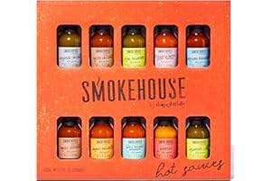 ‎THOUGHTFULLY Thoughtfully - Smokehouse Hot Sauce Set - Probierset Mit 10 Verschiedenen Scharfen Saucen