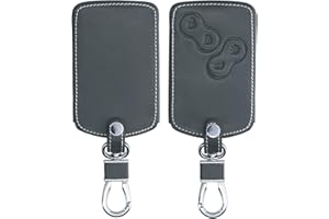kwmobile Accessoire Clef de Voiture Compatible avec Renault 4-Bouton (Keyless Go Uniquement) - Coque de clé de Voiture en Simili Cuir - Anthracite
