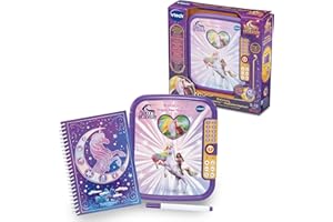 Vtech Unicorn Academy - Magisches Tagebuch – Mit der Originalstimme von Sophia – Tagebuch mit Lerninhalten, 5 Spielmodi und Zahlenpasswort – Für Kinder von 5-12 Jahren