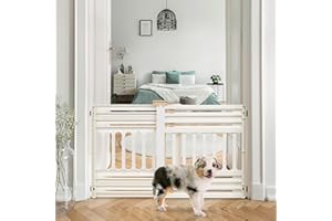 IRIS OHYAMA Iris USA Puerta expandible portátil de 24 a 39 Pulgadas para Mascotas, Barrera Ajustable para Mascotas, para Cachorros, Perros pequeños y medianos, se Adapta a la mayoría de Puertas, función fácil de