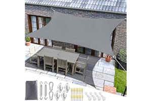 Mokani Sun Shade Sail for Garden, 3x4m Rectangle Sunscreen Awning Canopy, Waterproof Shade Sails with Accessories, 95% UV Block Sail Shades, Sun Shades for Garden Outdoor Patio Party Pergola Balcony