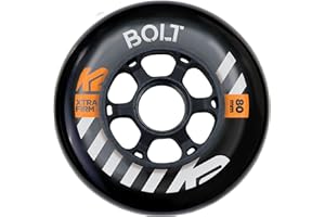 K2 Skates URBAN Bolt 80MM 90A 4 Wheel Pack - Black - 30F3014