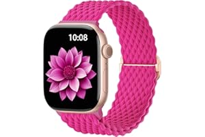 AMSKY Geflochten Band Kompatibel mit Apple Watch Armband 40mm 46mm 44mm 45mm 41mm 42mm 38mm 49mm Damen Herren, Textil Stoff Kompatibel mit iWatch Armband Se Ultra Series 10 9 8 7 6 5 4 3 2 1