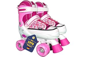 ‎B BEST SPORTING Best Sporting Rollschuhe Kinder Mädchen I Inline Skates Kinder größenverstellbar I Inliner für Kinder mit Bremse I Rollerskates Schuhe Kinder I Inliner mit 4 Rollen I