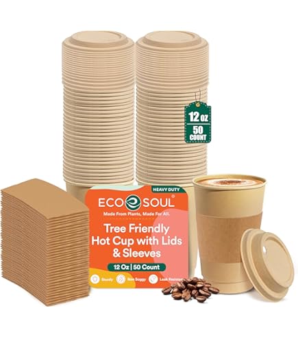 BIOZOYG Papieren bekers 1000 stuks 200 ml / 8 oz, 80 mm, bruin - bekers voor warme dranken - koffiebekers om mee te nemen van karton - wegwerpbeker, alternatief voor piepschuimbekers