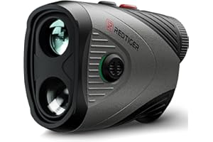 REDTIGER Golf Rangefinder with Slope On/Off, 1200 Yards, 7X Magnification, Laser Range Finder for Golf, Flag Pole Lock with Vibration, Rechargeable, Magnetic Suction