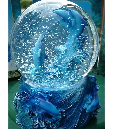 Boule à Neige Loutre - Hauteur 6,5 Cm - Avec Paillettes - Décoration Multicolore - Marque Onwomania