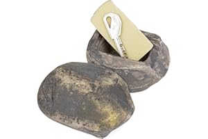 MYMEALIVOS Industrial Tools Hide-a-Key Fake Rock - Weather-Proof Hideaway Spare Key Storage (Type C, Black, 1 Pack)