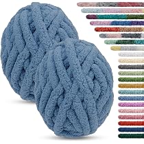 Lot De 3 Pelotes Fil T-shirt Extra épais – 600 G Total, Pour Crochet De Paniers, Sacs, Coussins… Couleur Rotin Jaune - 7