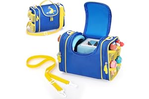Seracle Étui de protection pour Toniebox Tonie et Tonies, casque, station de charge et autres accessoires, bleu, Étui de transport