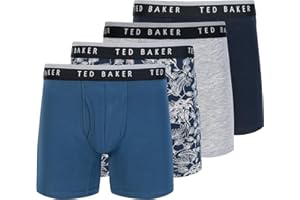 Ted Baker Men's 4 Pack Cotton Stretch Boxer Briefs Boxer Briefs