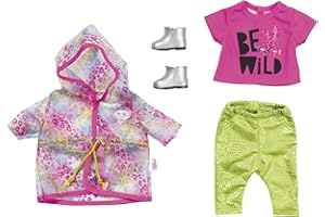 Baby Born Deluxe Trendy Rainbow Set 43cm Zapf Creation Ropa de diseñador con Accesorios de Moda, Juego de arcoíris de Lujo, Multicolor 828328