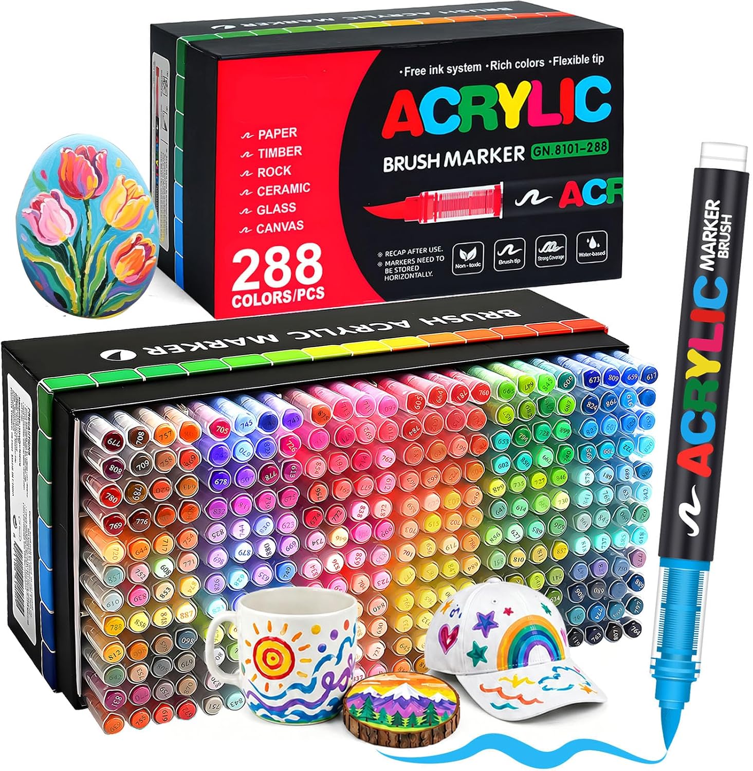 Avis d'Expert & Test Approfondi : Melifluo 288 Acrylic Paint Pens Set Acryl Mar (Sélection)