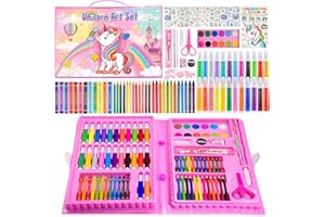 HAPPYGOLUCKY Regalo Niña 3-10 Años, Maletin Pinturas para Niños Juguetes Niños 3-12 Años Pinturas Manualidades