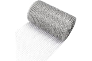 NAEBRO Malla Metálica Tejido Roedores, 9M Acero Inoxidable 304, Malla de Alambre para Agujeros de Construcción, Rejillas de Ventilación Proteger Las Plantas y Bloquear Huecos
