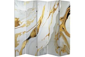 framed concept - Parawan, ścianka działowa, drewno 225 x 172 cm, 5-częściowa jednostronna, ścianka maskująca