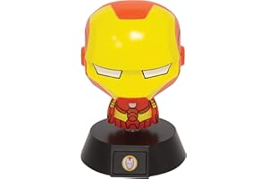 Paladone Iron Man Icona Luminosa da Collezione | Ideale per camere da Letto dei Bambini, Ufficio e casa | Pop Culture Gaming Merchandise, Multicolore