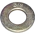 Hard-to-Find Fastener 014973321093 Grade 8 SAE Flat Washers, 3/8-Inch, 50-Piece