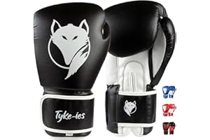 Tyke-ies Boxing Gloves Women, Men – MMA & Muay Thai Gloves for Heavy Punching Bag, Sparring, Pads Workout - 10 12 14 16 Oz - Multi-Layered with Non-Slip Wrist Support