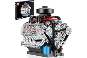 Mould King 10171 Kit Moteur V8 Technik Bloc de Bride Moteur Lsx454 V - 8 Kit Moteur Bloc de Bride Ventilateur de Camion de Voiture Modèle de Moteur à Essence (487 Pièces)
