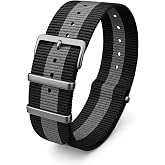18mm-20mm-22mm-24mm Nato Kumaş Tekstil Saat Kordonu Kayışı N32NYL3-GB