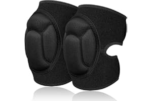 flintronic 1 Pair Knee Pads Work, 20MM Thick Knee Pads Gardening, Anti-Slip Collision Avoidance Knee Sleeve for House Cleaning, Construction, Flooring, Garden(L)