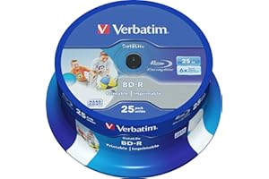 Verbatim 43811 – BD-R 'Datalife 25 GB 6x Pack of 25