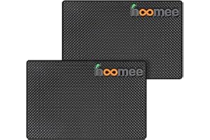 Alfombrilla de Silicona Antideslizante HOOMEE de 12x18cm - Juego de 2 Alfombrillas – Esterilla Multiusos Antideslizante Rectangular para salpicadero, encimera, Escritorio - Esterilla Antiadherente