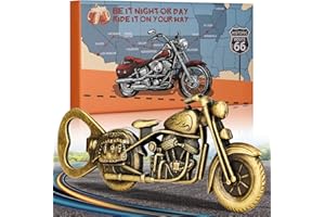 LULLEA Motorrad-Geschenke für Männer, Motorrad-Flaschenöffner, lustige Biergeschenke für Männer, Ihn Papa, Bronze-Vintage-Gadgets, Valentinstagsgeschenke, mit Geschenkbox und Karte