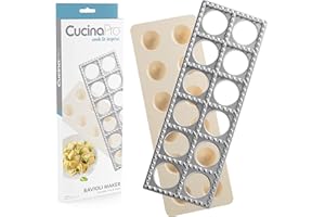 CUCINAPRO Ravioli Maker by Cucina Pro - Includes Tray and Press - Makes 12 Raviolis at a time