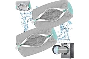 HPBAGGY Sacchetti di lavaggio per sneaker, 2 pezzi, riutilizzabili, con chiusura lampo, maggiore attrito