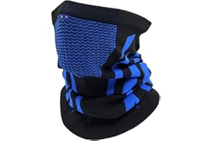 ehsbuy Tour De Cou Femme Cache Cou Homme Moto Hiver Thermique Snood Dames Écharpe Pour Le Visage Cyclisme Course Équitation 2 Pack - Réglable