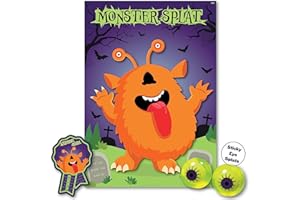 UKPG Halloween Party Game – MONSTER SPLAT | Unlimited Players | Winner Prize and XL Poster Included for Halloween Party, Halloween Decoration, Halloween Party Supplies, Halloween Games