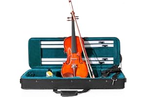 Violino ffalstaff ® 4/4 "Accademy" con Top in Massello, Parti in Palissandro, Arco Superior, colofonia Rosin e Custodia Rettangolare e Accessori
