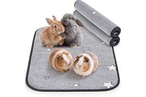 PICK FOR LIFE wasserdichte & Schnell Saugfähige PIPI Pads für Meerschweinchen und Kaninchen - Waschbare Fleece Unterlage für Käfig, Boden, Sofa