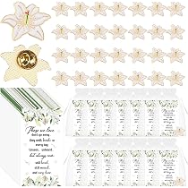 Set Di 40 Spille Funebri A Colomba Con Nastro, Biglietti Commemorativi E Sacchetti In Organza Per Funerali E Ricordo - 4