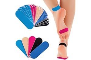 JLFDLLYYZQ 50 PCS Precut Anti Blasen Kinesiotapes, Elastizität Sporttape, Kinesiotapes Vorgeschnitten, Blasenpflaster Wandern Set Für Zehen, Fersen, Fußrücken Und Finger