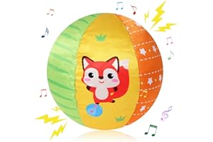 SEVENMYE 1 Pcs Baby Soft Balls Baby Ball Soft Balls for Kids Indoor Ring Bell Ball Music Sense Learning Toy Educational Toy