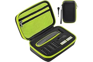AOGOE Tasche für Philliips O Blade QP2520/30/70/90, QP2620/30, QP2724, QP2824/30/34, QP6550 Elektrorasierer Schutzhülle, Eva-Hartschalenkoffer Fabric mit Schwamm