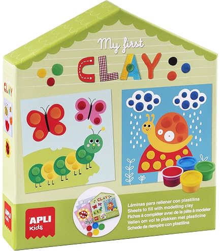 APLI Kids My First Stick & Find DIY-Set „Haus“ – Mit Folien, Aufklebern & Klebestift, Ab 3 Jahren