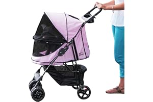 PET GEAR INC Pet Gear 02703 Happy Trails Buggy zum Transport von Hunden/Vierbeinern, ohne Reißverschluss, Pink, bis 15.5 kg, rosa