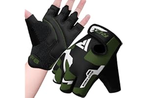 ‎RDX RDX Fitness Handschuhe Damen Herren, Gewichtheben Trainingshandschuhe Krafttraining, rutschfest Gym Bodybuilding Workout Weight Lifting Gloves, Kraftsport Klimmzüge Workout, Powerlifting Radfahren