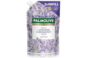 Palmolive Sapone liquido mani Sensorial Experience con fragranze profumate 900 ml, Lavender & Bergamont