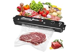 ALNJK Macchina Sottovuoto Alimenti, 2 in 1 Sottovuoto Macchina Professionale, Macchina Sottovuoto per Alimenti Portatile, Macchina per Sottovuoto per Alimenti Foodsaver con 10 Sacchetti