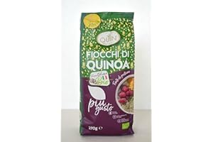 QUIN - Fiocchi di Quinoa Integrale Biologica Italiana - 270g - Senza Glutine
